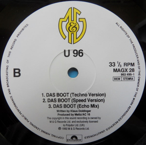 U 96* : Das Boot (12", Single)
