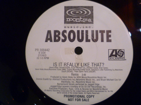Absoulute : I Saw You (12", Promo)
