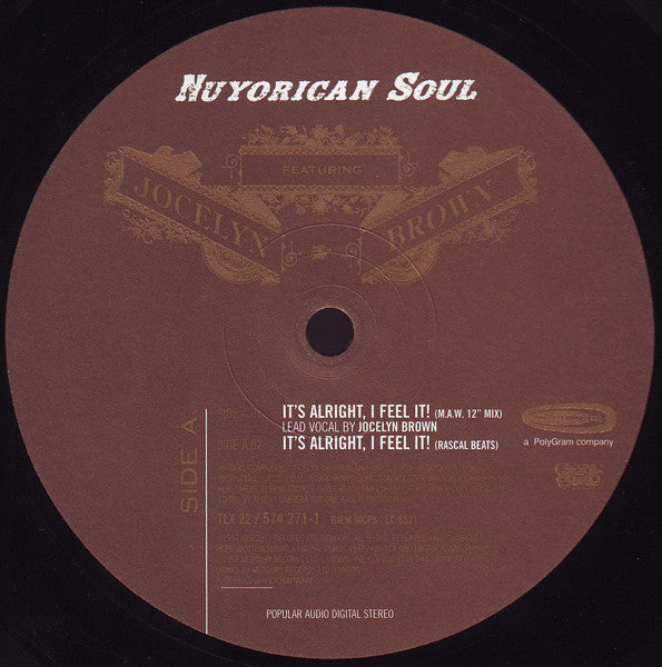 Nuyorican Soul Featuring Jocelyn Brown : It's Alright, I Feel It! (A.M.) (12")