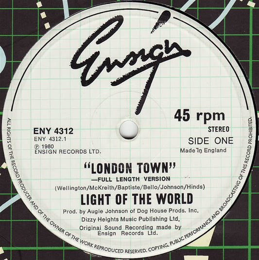 Light Of The World : London Town (12")
