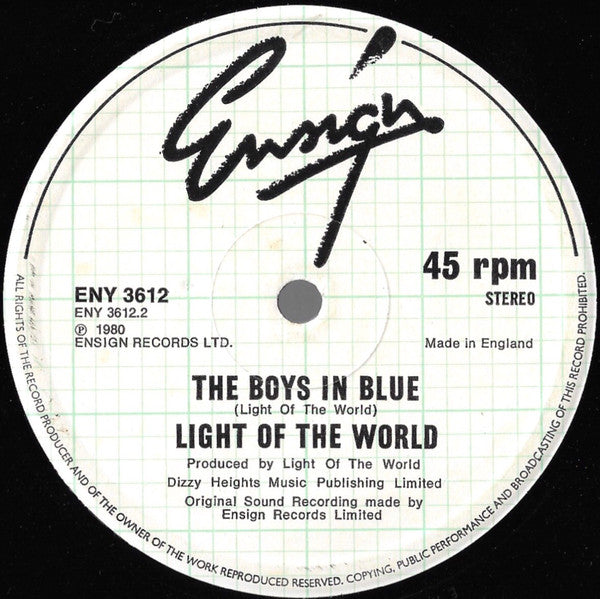 Light Of The World : The Boys In Blue / This Is This (12", Single)