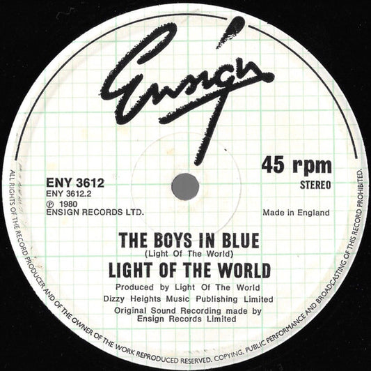 Light Of The World : The Boys In Blue / This Is This (12", Single)