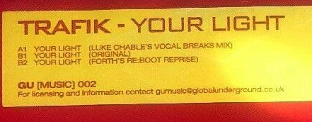 Trafik : Your Light (12")