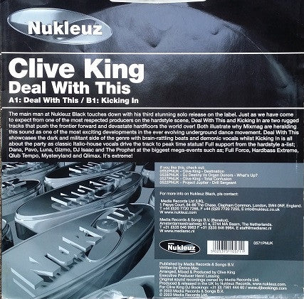 Clive King : Deal With This / Kicking In (12")