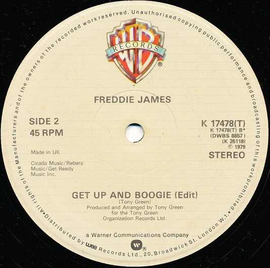 Freddie James : Get Up And Boogie (12")