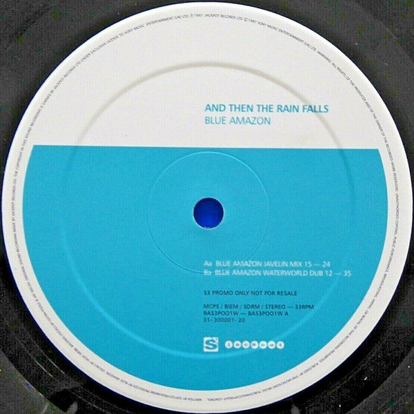 Blue Amazon : And Then The Rain Falls (12", Promo, 3/3)