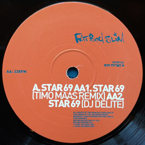Fatboy Slim : Star 69 (What The F**k) (12")