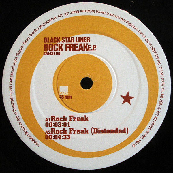 Black Star Liner : Rock Freak EP (12", EP, Promo)