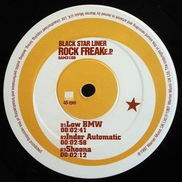 Black Star Liner : Rock Freak EP (12", EP, Promo)