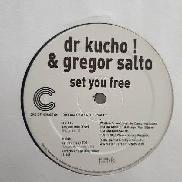 Dr. Kucho! & Gregor Salto : Set You Free (12")