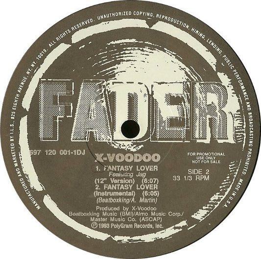 X-Voodoo : Physicality / Fantasy Lover (12", Promo)
