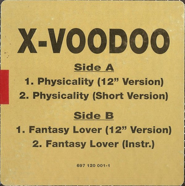 X-Voodoo : Physicality / Fantasy Lover (12", Promo)