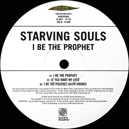 Starving Souls : I Be The Prophet EP (12", EP)