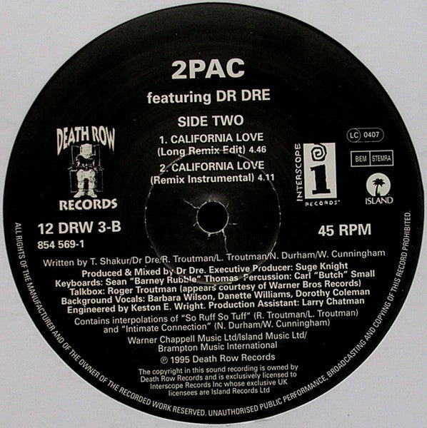 2Pac : California Love (12")