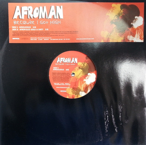 Afroman : Because I Got High (12", Promo)