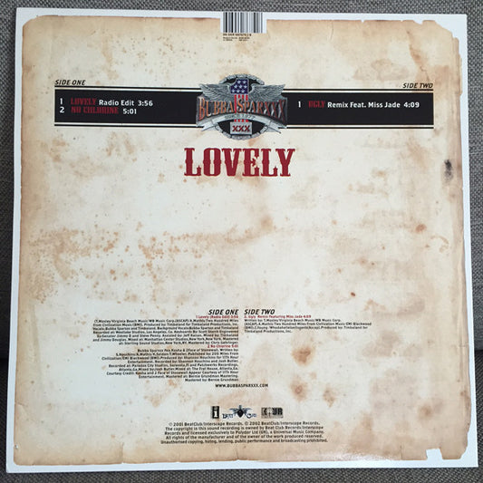 Bubba Sparxxx : Lovely (12")