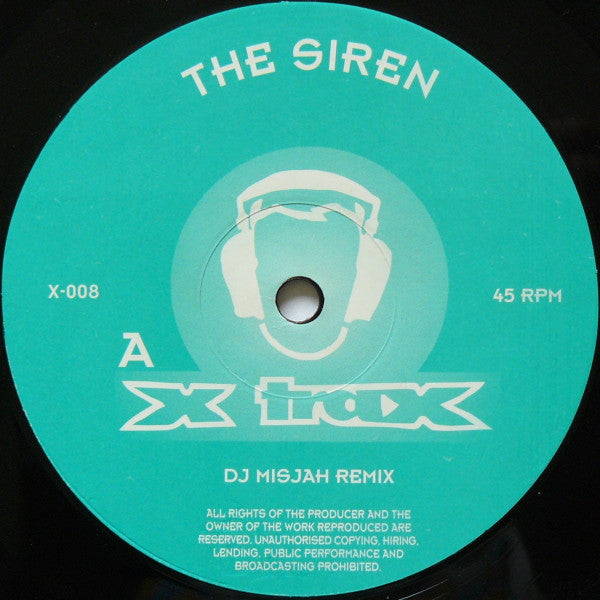 Vinny Vincent & Harry Hash : The Siren (12")
