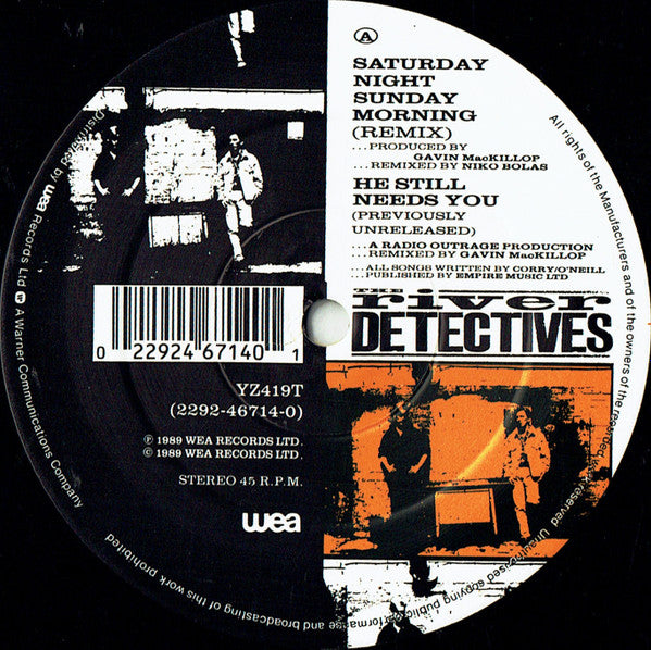 The River Detectives : Saturday Night Sunday Morning (12", Single)