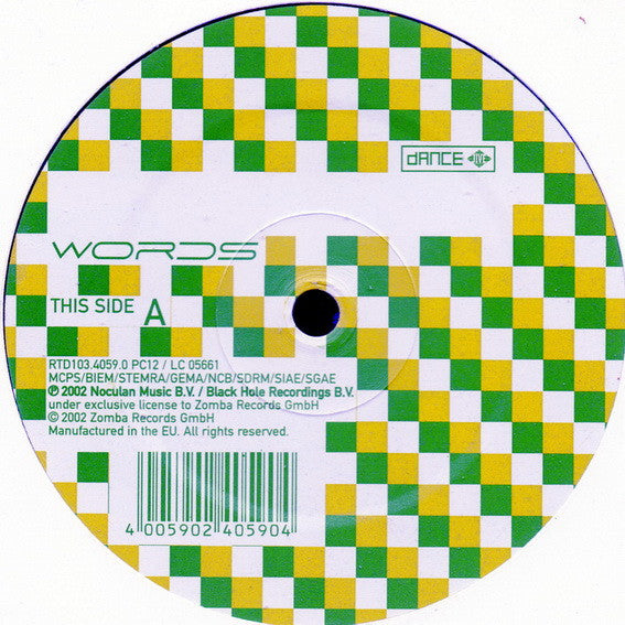 Dance Nation : Words (12")