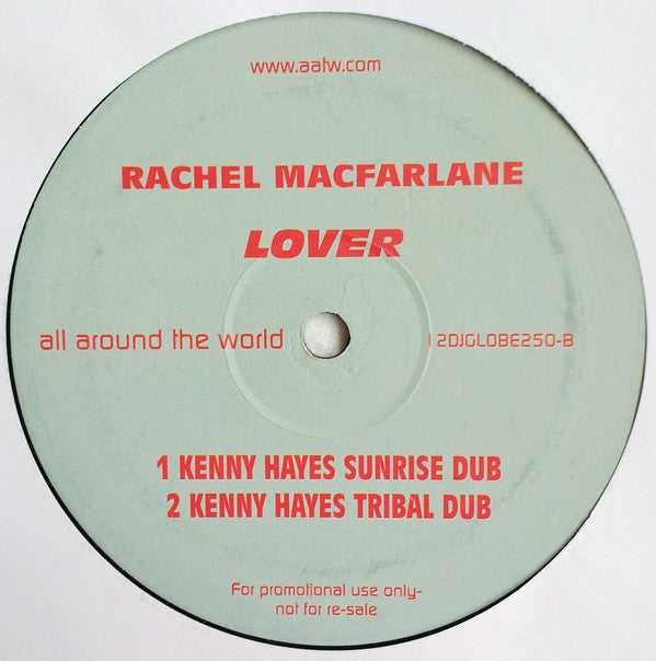 Rachel McFarlane : Lover (2x12", Promo)