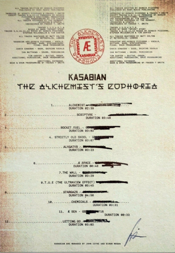 Kasabian : The Alchemist's Euphoria (LP, Album, Ltd, Num, Pic, Bon)