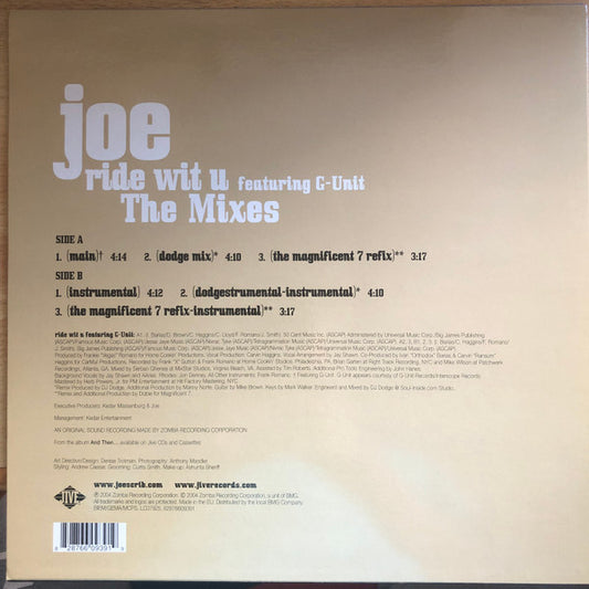 Joe : Ride Wit U (The Mixes) (12")