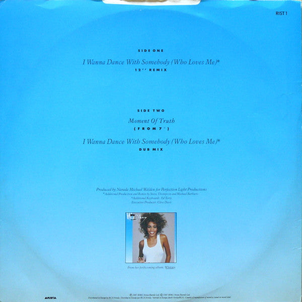 Whitney Houston : I Wanna Dance With Somebody (Who Loves Me) (12", Single)