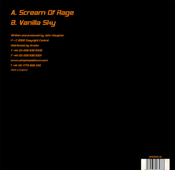 Jon The Dentist : Scream Of Rage (12")