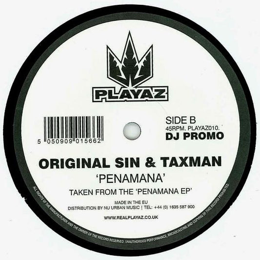 Original Sin (2) & Taxman (2) : Penamana EP 1 (12", Promo)
