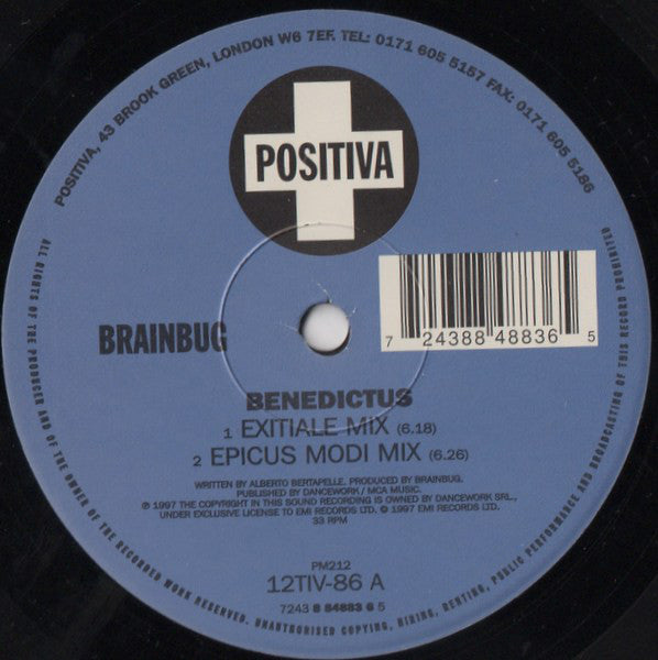 Brainbug : Benedictus / Nightmare (12", Single)