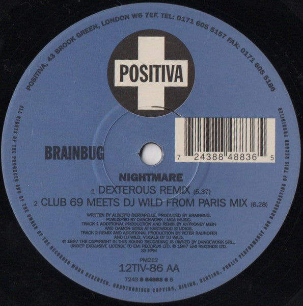 Brainbug : Benedictus / Nightmare (12", Single)