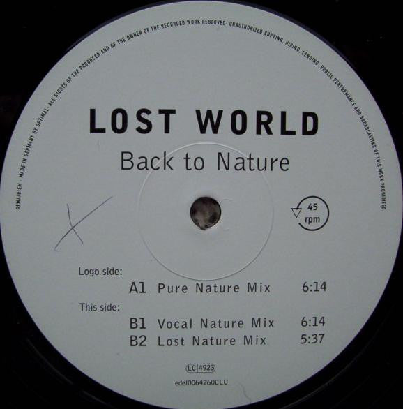 Lost World : Back To Nature (12")