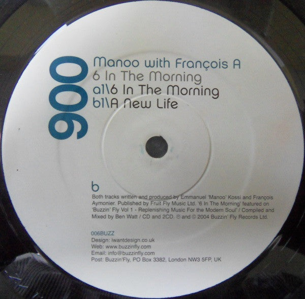 Manoo With Francois A* : 6 In The Morning (12")