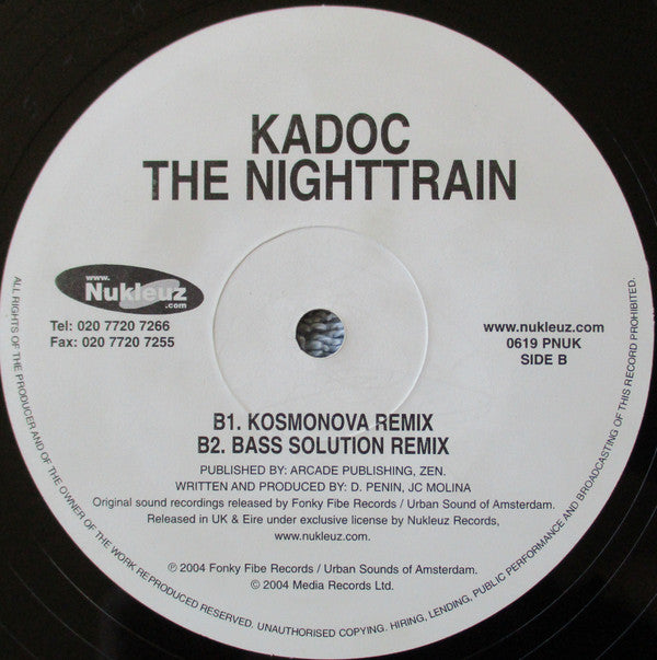 Kadoc : The Nighttrain (12")
