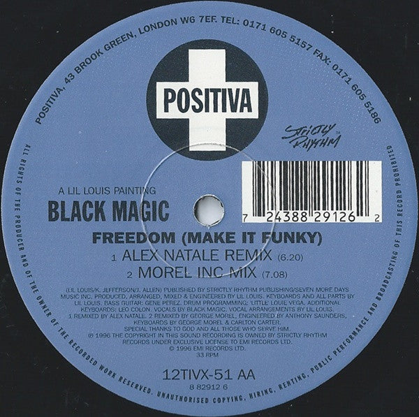 Black Magic : Freedom (Make It Funky) (12", 2/2)