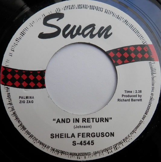 Tony Galla / Sheila Ferguson : In Love / And In Return (7", RE)