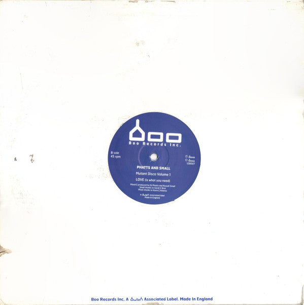 Phatts And Small* : Mutant Disco Volume 1 (12")