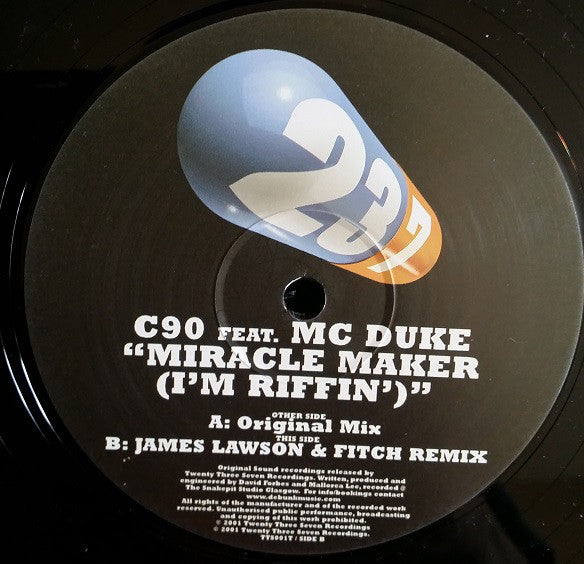 C90 Feat. MC Duke : Miracle Maker (I'm Riffin') (12")