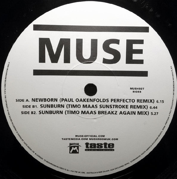 Muse : New Born (Paul Oakenfold's Perfecto Remix) (12")