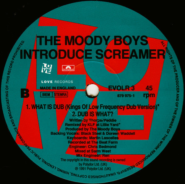 The Moody Boys Introduce Screamer : What Is Dub? (The KLF And Appollo 440 Remixes) (12")