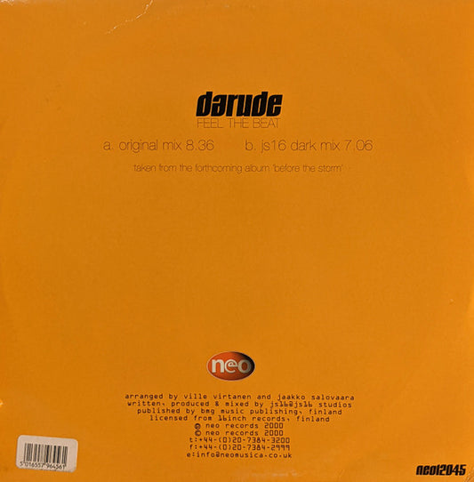 Darude : Feel The Beat (12")