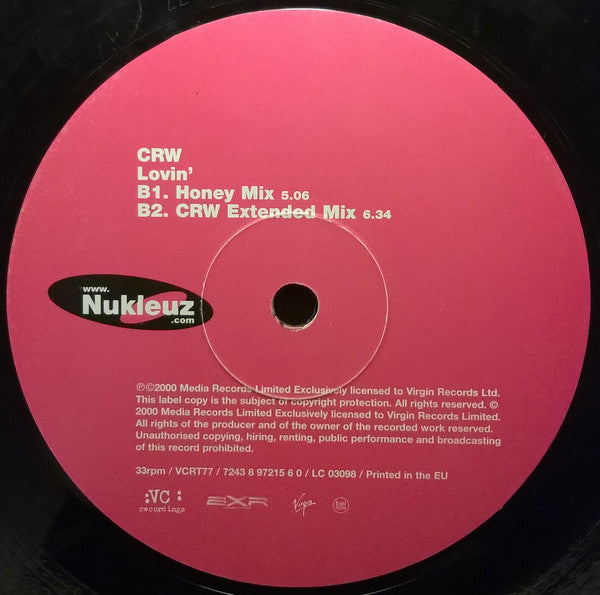 CRW : Lovin' (12", Single)
