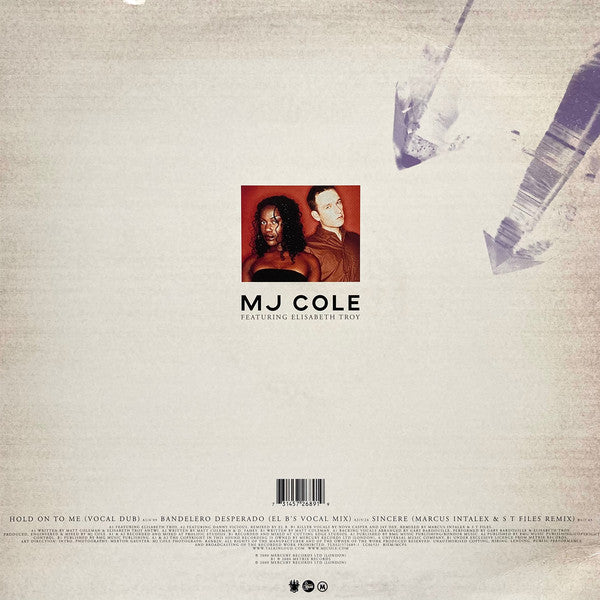 MJ Cole Featuring Elisabeth Troy : Hold On To Me (12")