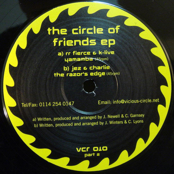 RR Fierce & K-Live / Jez & Charlie : The Circle Of Friends EP (12", EP, Par)