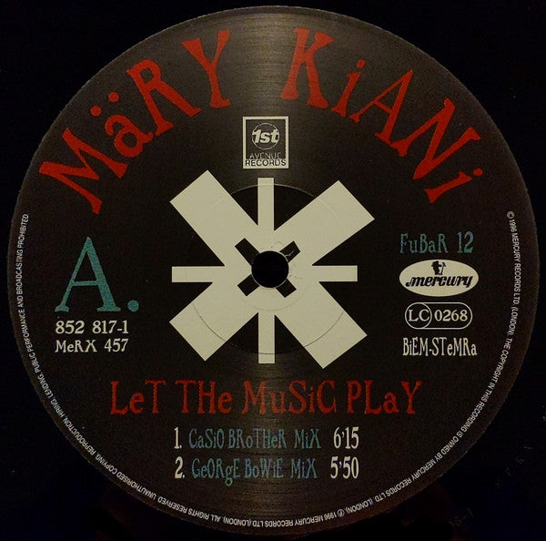 Mary Kiani : Let The Music Play (12")