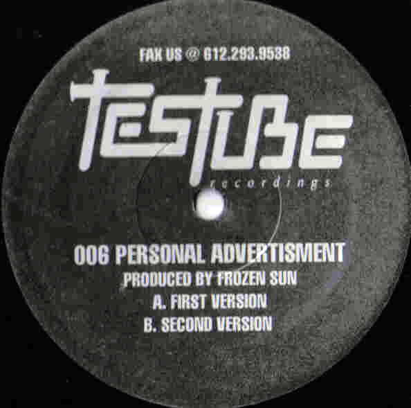 Frozen Sun : Personal Advertisement (12")