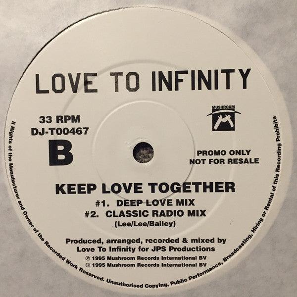 Love To Infinity : Keep Love Together (2x12", Promo)