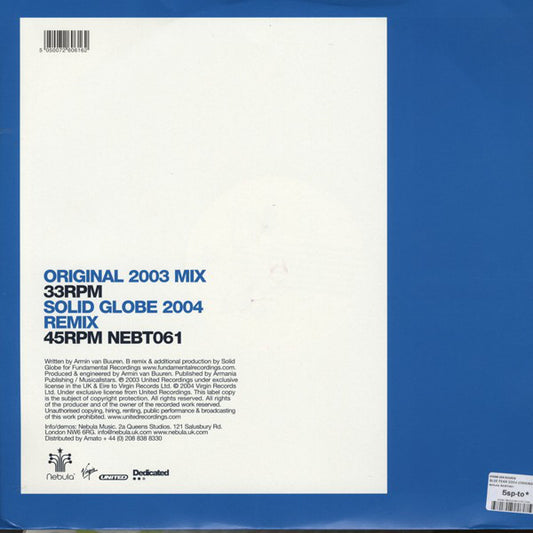 Armin van Buuren : Blue Fear 2004 (12")
