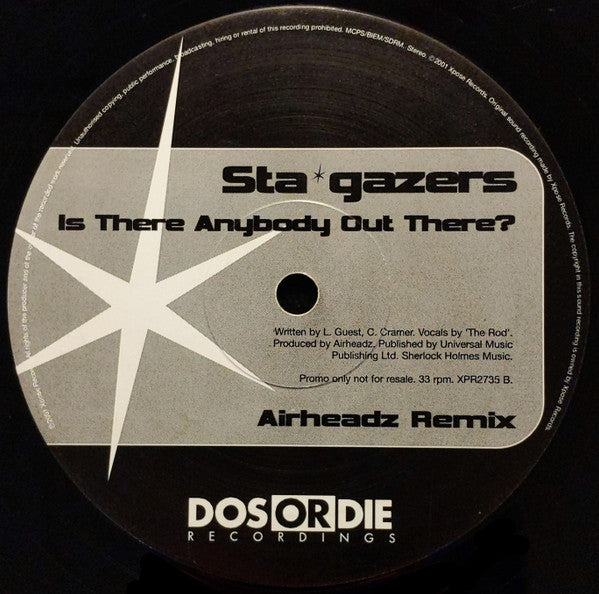 Stargazers : Is There Anybody Out There? (12", Card, Promo)