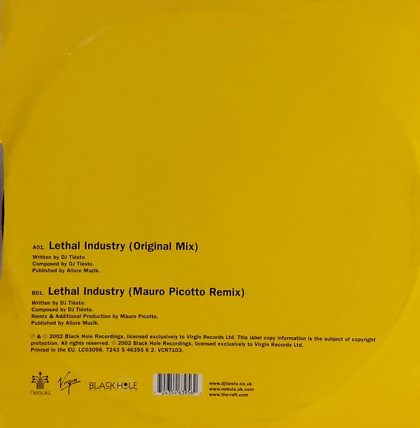 DJ Tiësto : Lethal Industry (12")